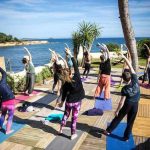 Outdoor Yoga spot of the Ligaya Retreat Ibiza