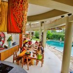 Dining Area from stress to bliss retreat Ligaya Yoga