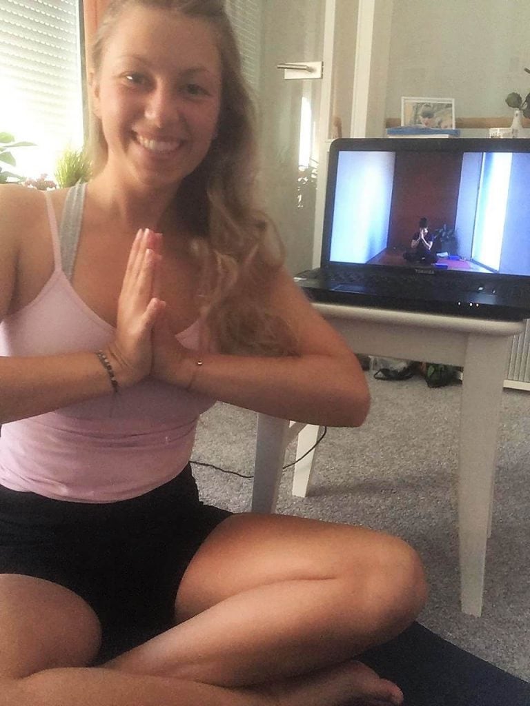 Student of Ligaya in Crossed Legs Position