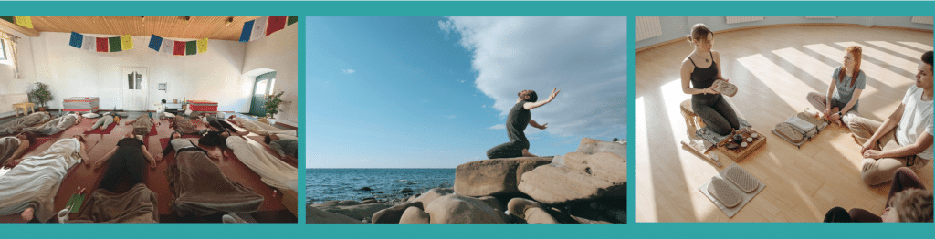 Breathwork - Menschen die Atemübungen praktizieren